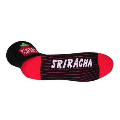 SockGuy Classic Spicy Sock – Black – LG/XL – Novelty Cycling Socks